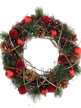 Artificial Red Wreath