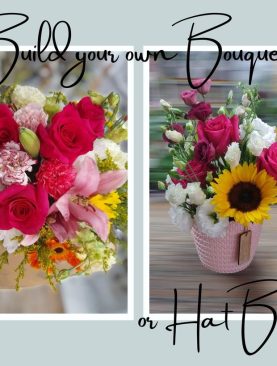 Create your own bouquet / hat box