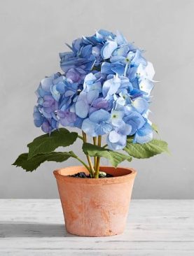 Artificial Hydrangea in Pot