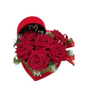 Artificial Hat Heart in Red