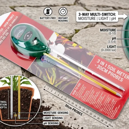 3 In 1 Soil Meter 30cm