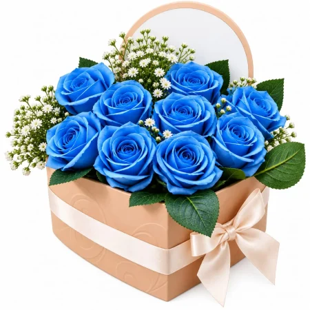 Art. Hats Heart in Blue