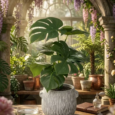 Artificial Monstera In Pot