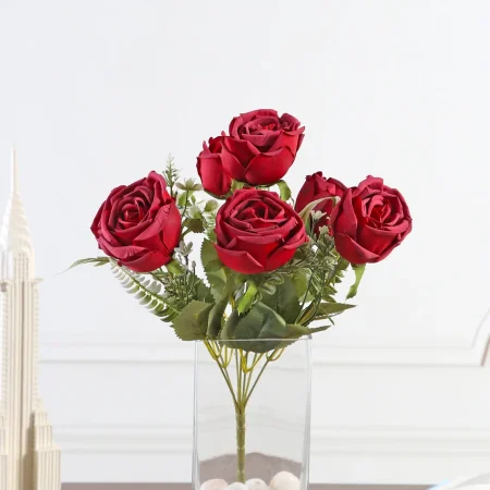 Artificial Red Roses Bunch
