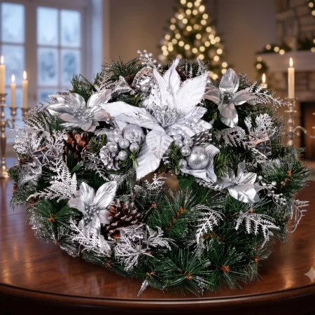 Centre Piece Silver Round