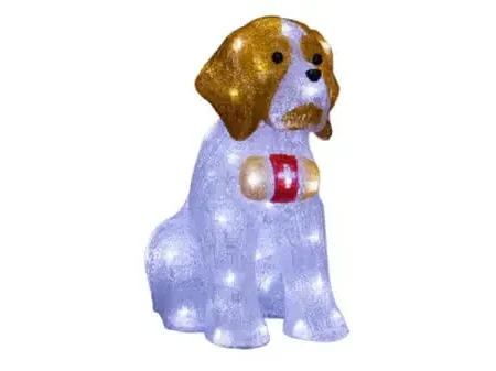 Saint Bernard Dog with Lights